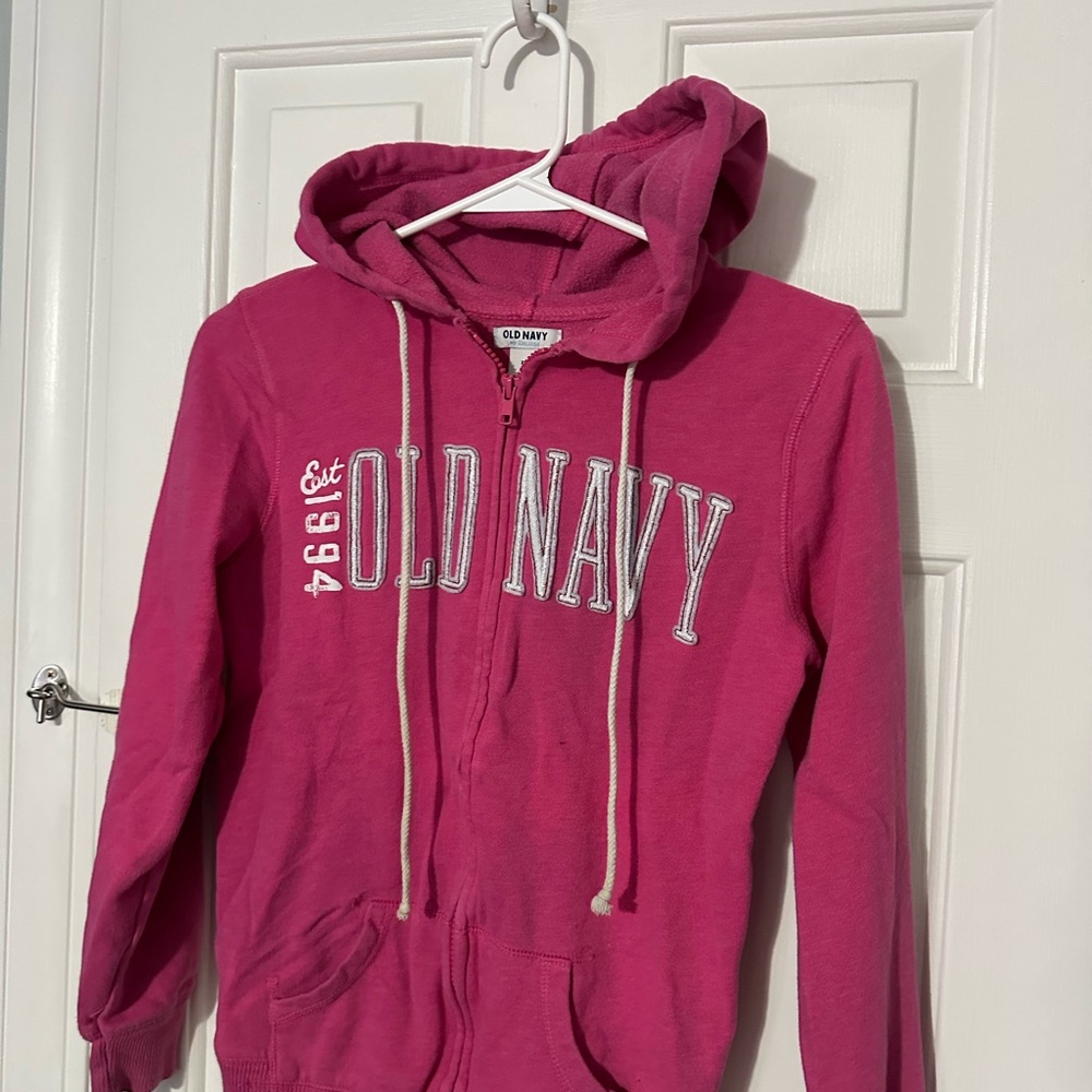 Old Navy Pink Zip-Up Hoodie
